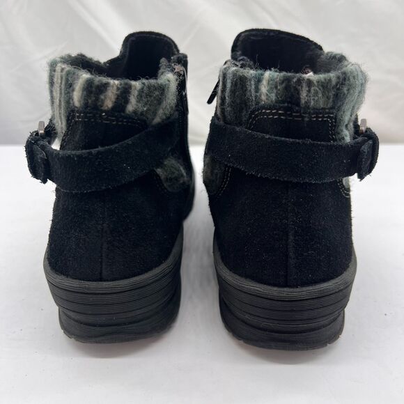 Earth Origins Boots Sz 9.5W Tate Blue Winter Fall Water Repellent Suede Ankle - Picture 5 of 8